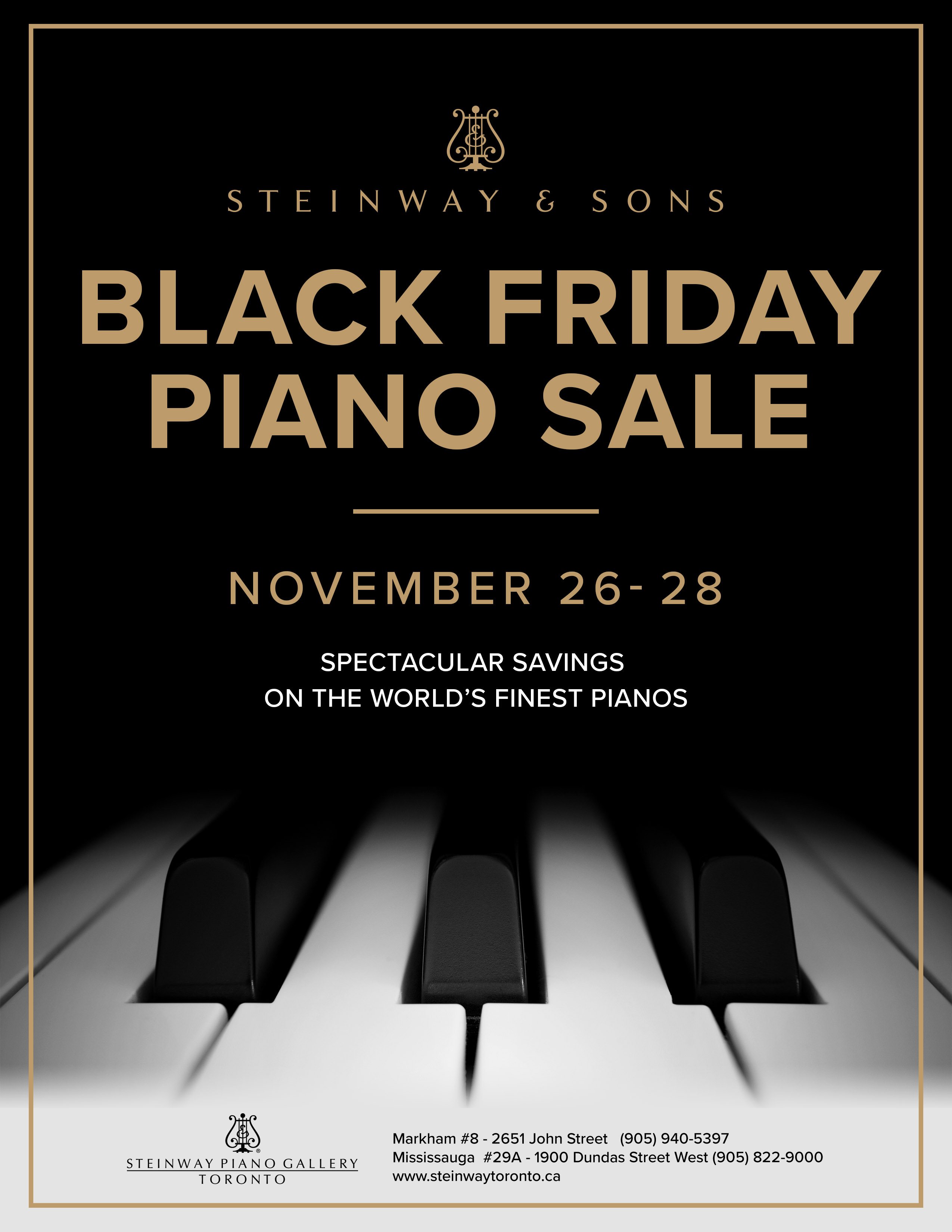 Black Friday Piano Sale Steinway & Sons